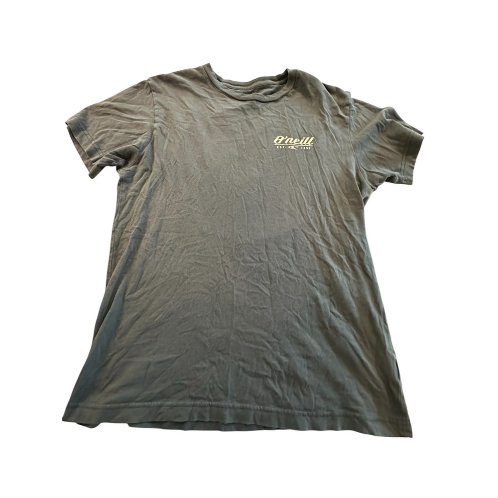 O'Neill Mens Standard Fit Black Graphic T-Shirt Size Medium Short Sleeve EUC